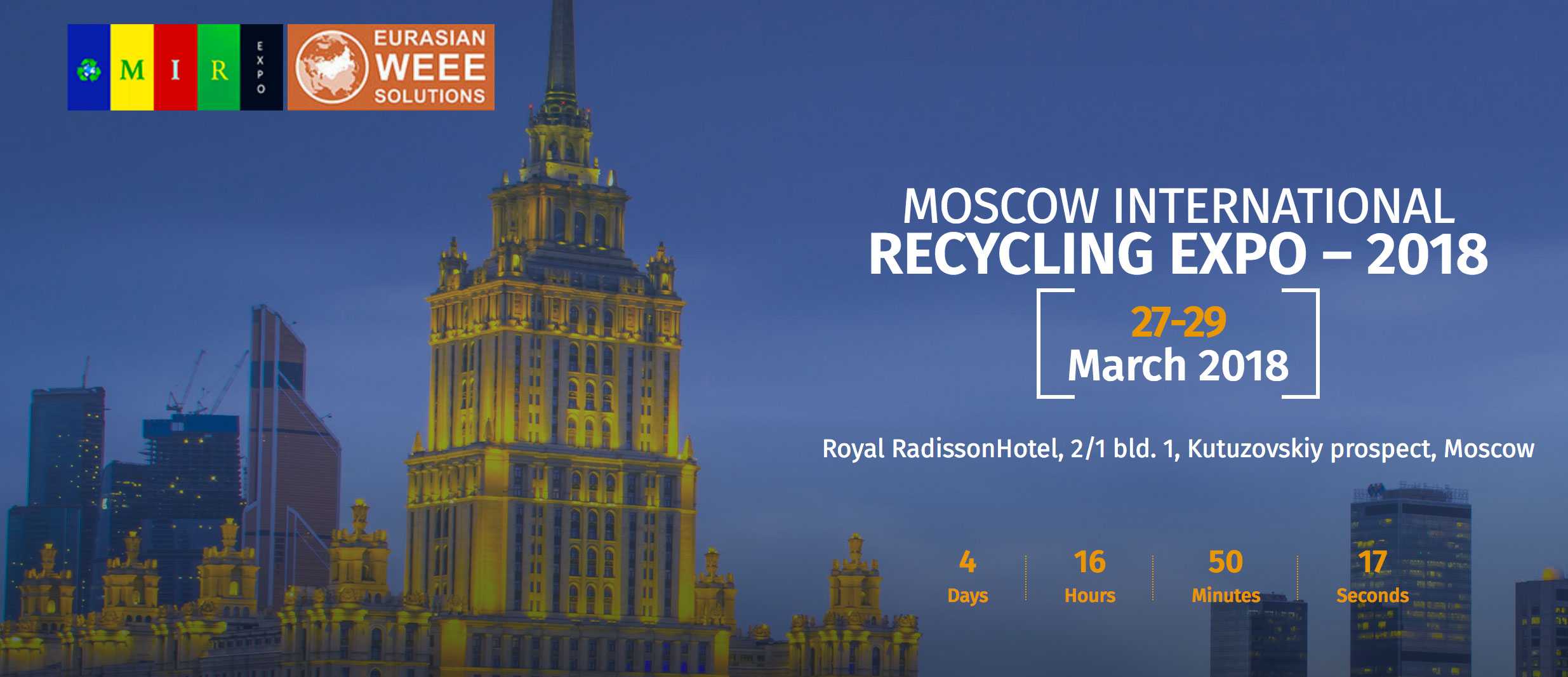 Idromec nimmt an der internationale Messe Recycling Expo teil | 27.–29. März 2018