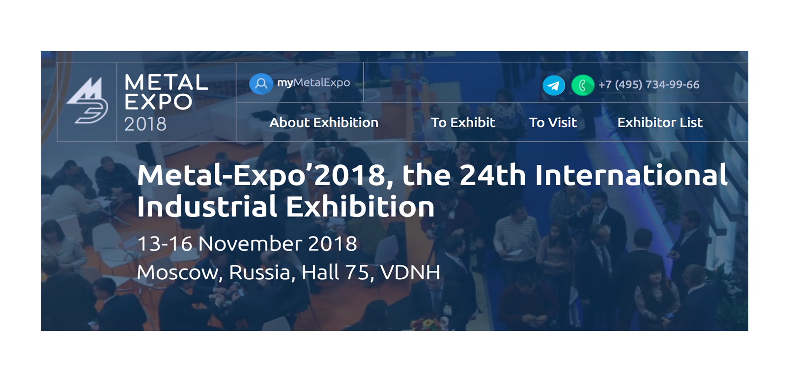 Idromec participa en la feria industrial METALEXPO | del 13 al 16 de noviembre. de 2018