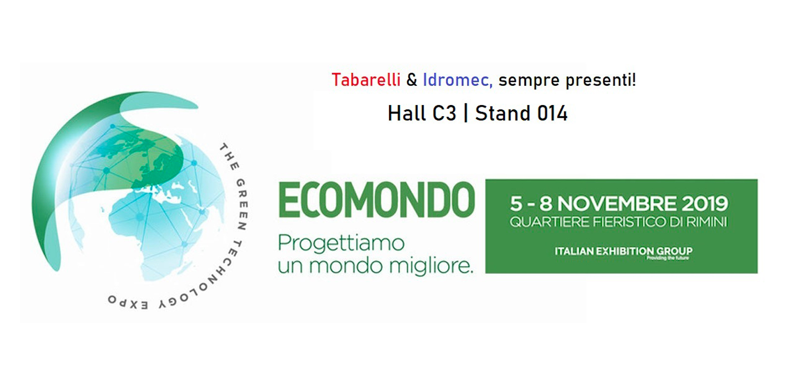 Idromec nimmt an der internationale Messe ECOMONDO 2019 teil | 5.–8. November 2019