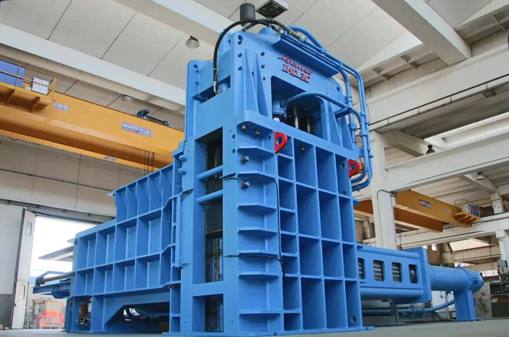 Verstärkte Hardox Struktur der Drei Kompressionspresse IHD-3C Idromec, langlebig unter extremen Bedingungen